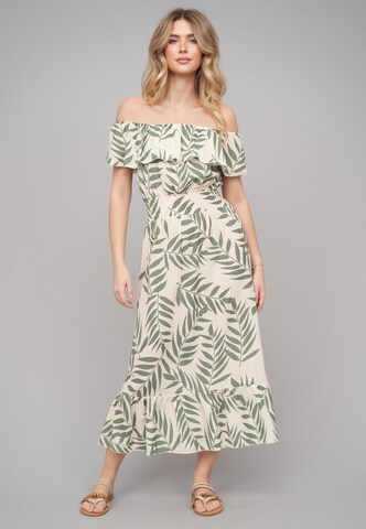 Cloud5ive Kleid in Beige: Vorderseite