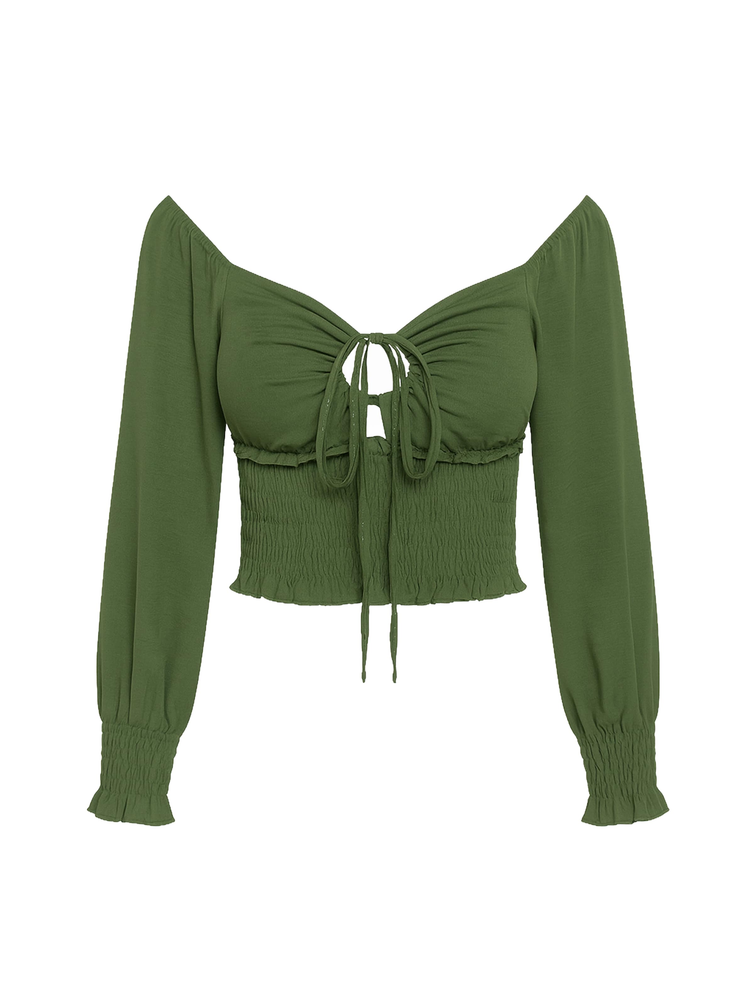 Elara Bluse i oliven, Produktvisning