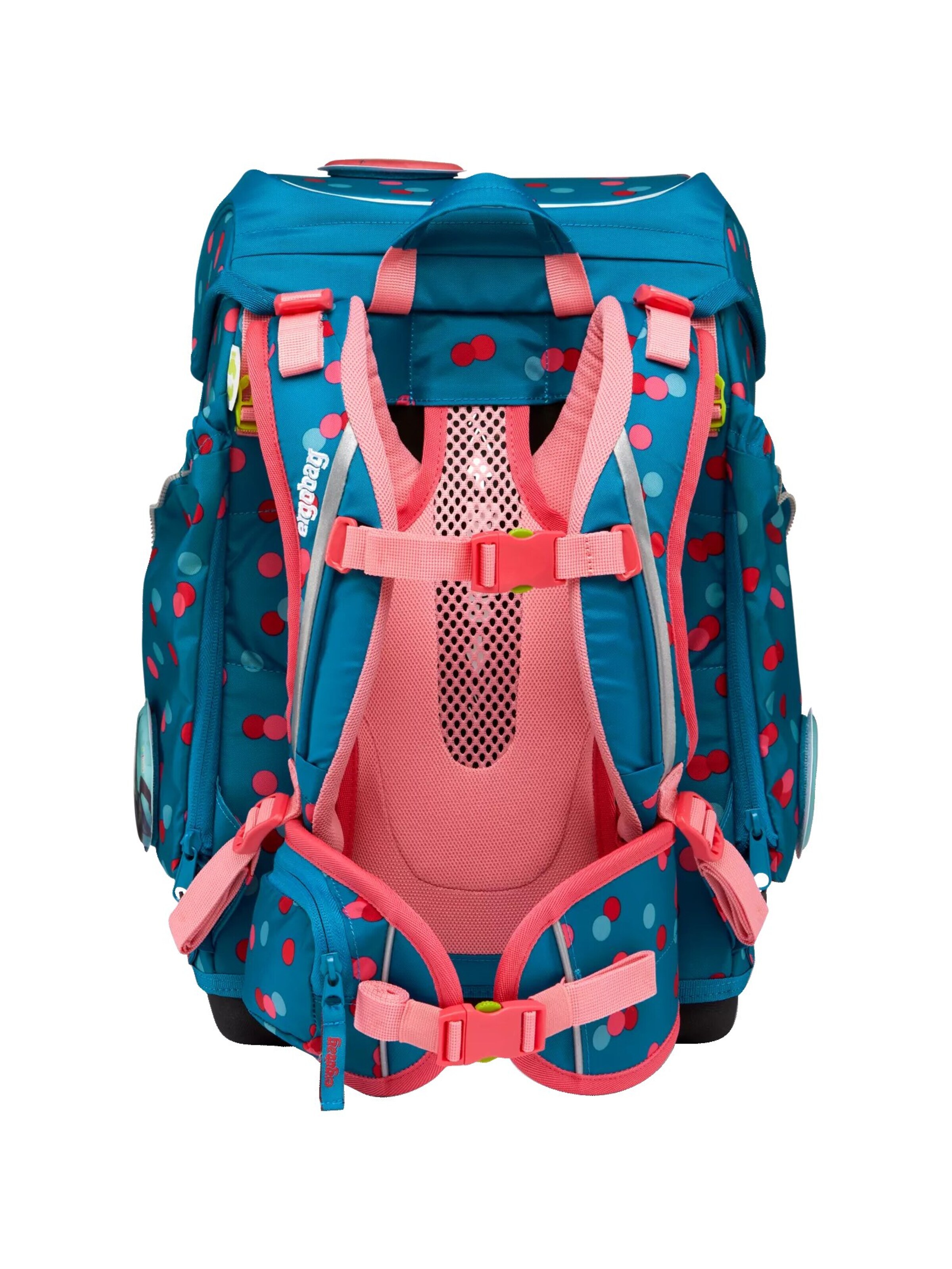 ergobag Backpack 'Schulranzen-Set cubo Set' in Green