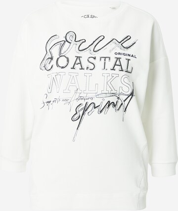 Soccx Sweatshirt 'Wanderlust' in Wit: voorkant