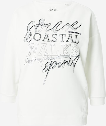 Soccx Sweatshirt 'Wanderlust' in Weiß: predná strana