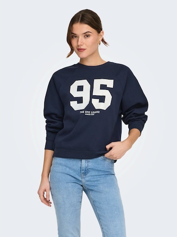 ONLY Sweatshirt 'ONLVELLA' in Blau: Vorderseite
