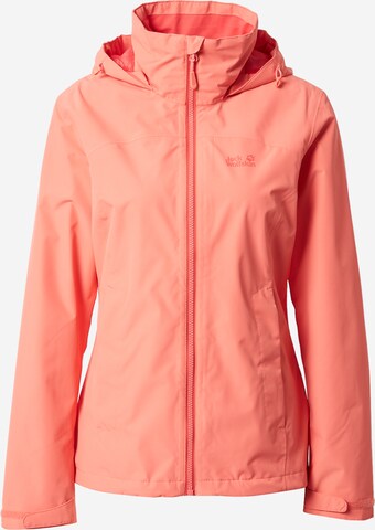 JACK WOLFSKIN Outdoor Jacket 'Evandale' in Pink: front