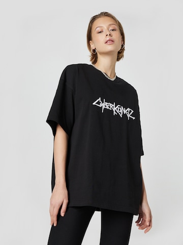 About You x Cyberkongz Shirt 'Mika' in Black: front