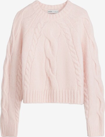 Bershka Sweter w kolorze różowy: przód