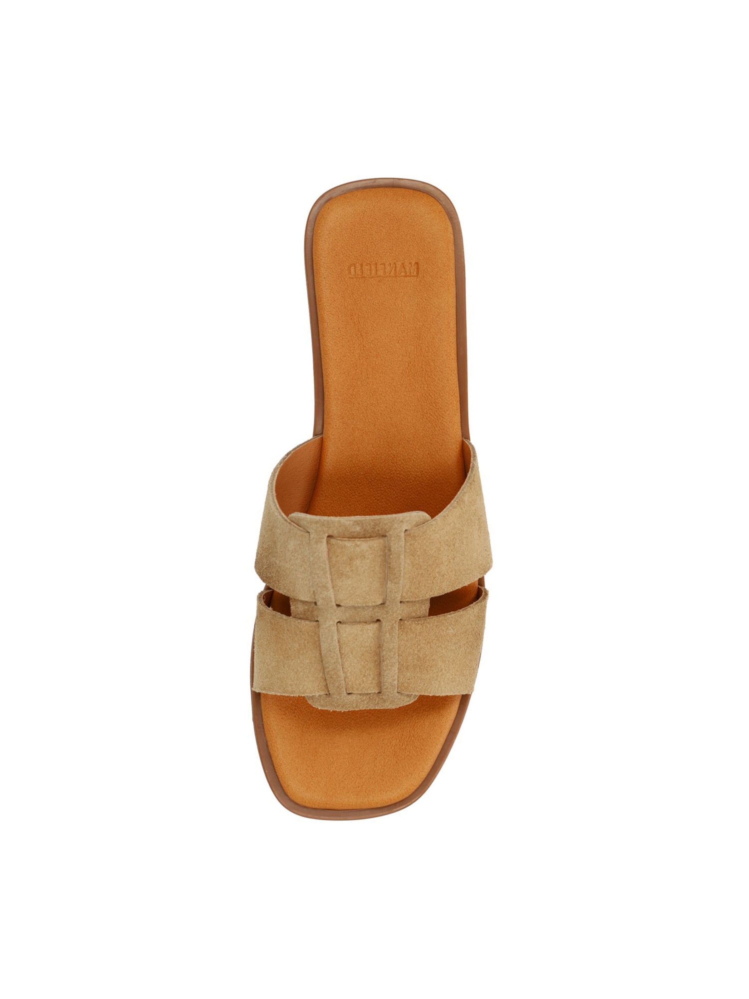 MANFIELD Mules in Beige