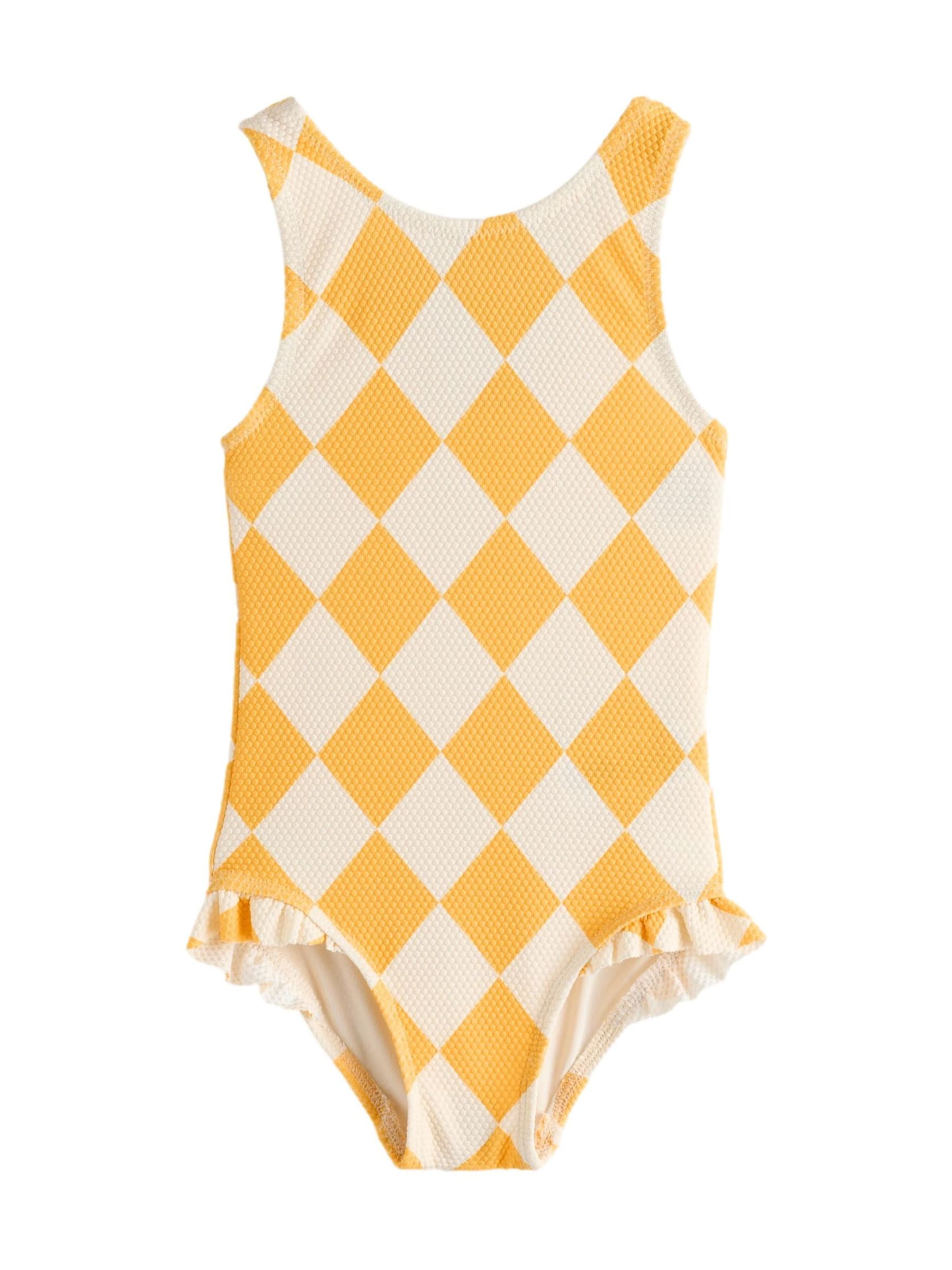 Next Ujumistrikoo, värv kollane: eest vaates