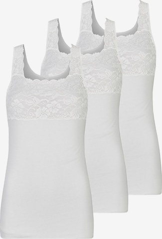 Nina von C. Undershirt 'Fine Cotton' in White: front
