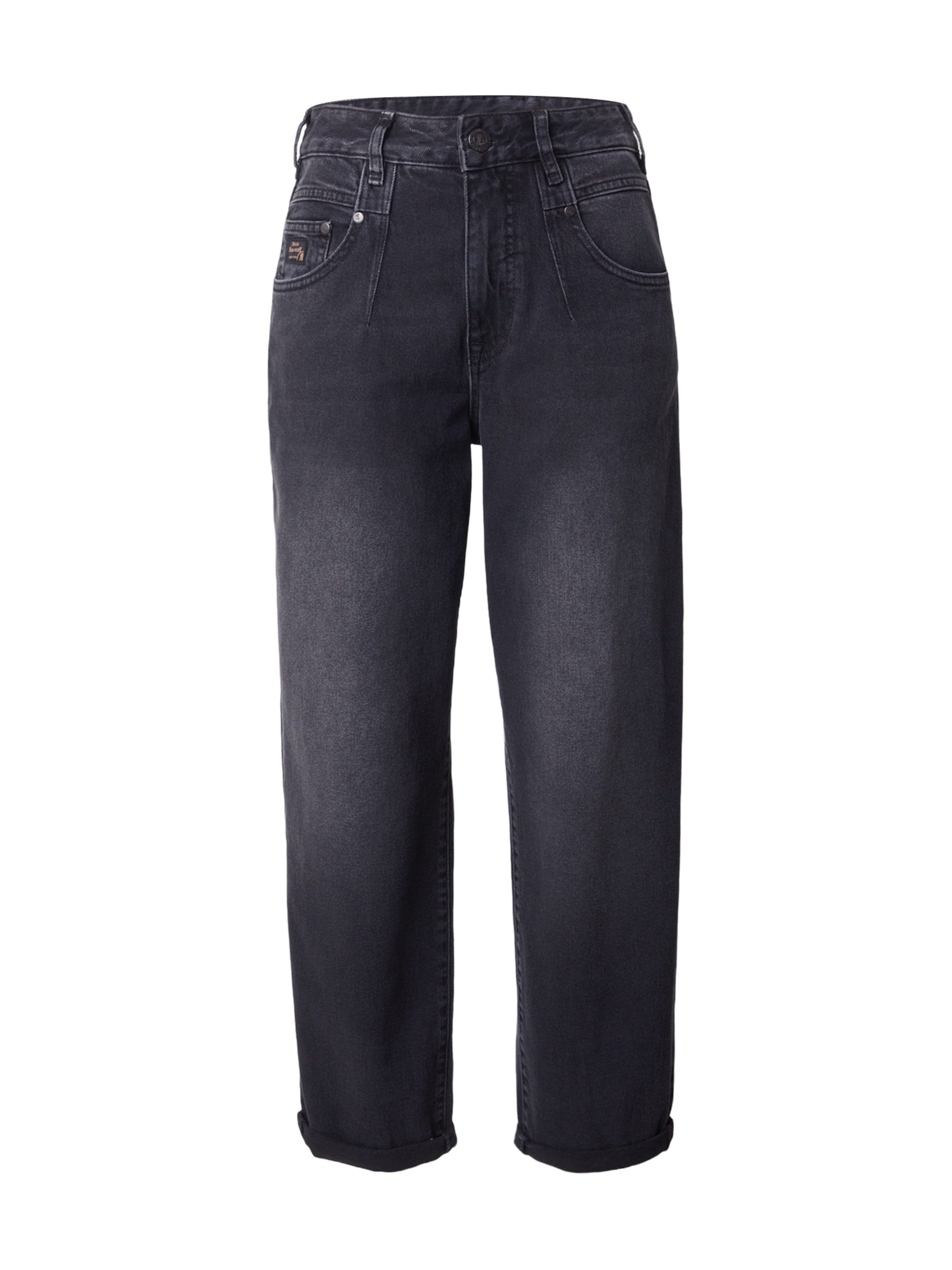 Herrlicher Tapered Jeans 'Brooke' in Schwarz: Vorderseite