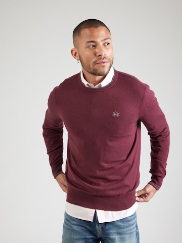 La Martina Sveter - Červená: predná strana