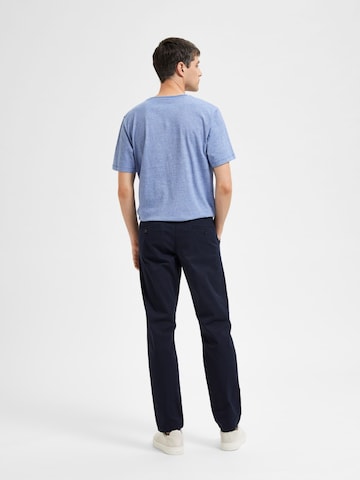 Slimfit Pantaloni '16087663' di SELECTED in blu