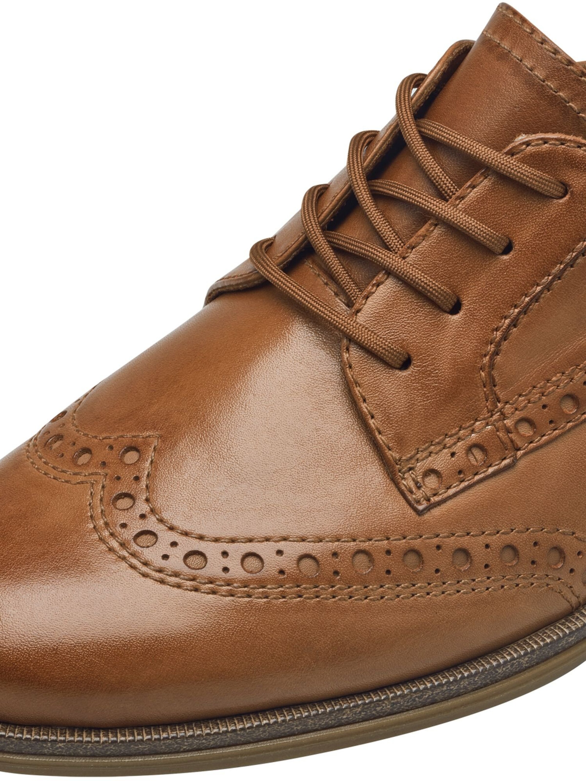 Tamaris Šněrovací boty – hnědá