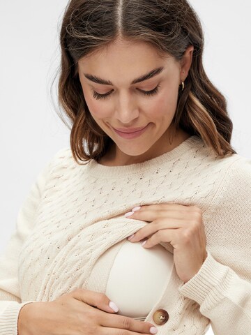 MAMALICIOUS Pullover 'Ibis Lia' in Beige