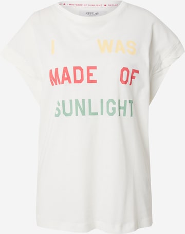 REPLAY T-Shirt in Weiß: Vorderseite