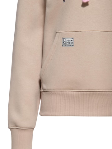 Queen Kerosin Pullover 'Man Eater' in Beige