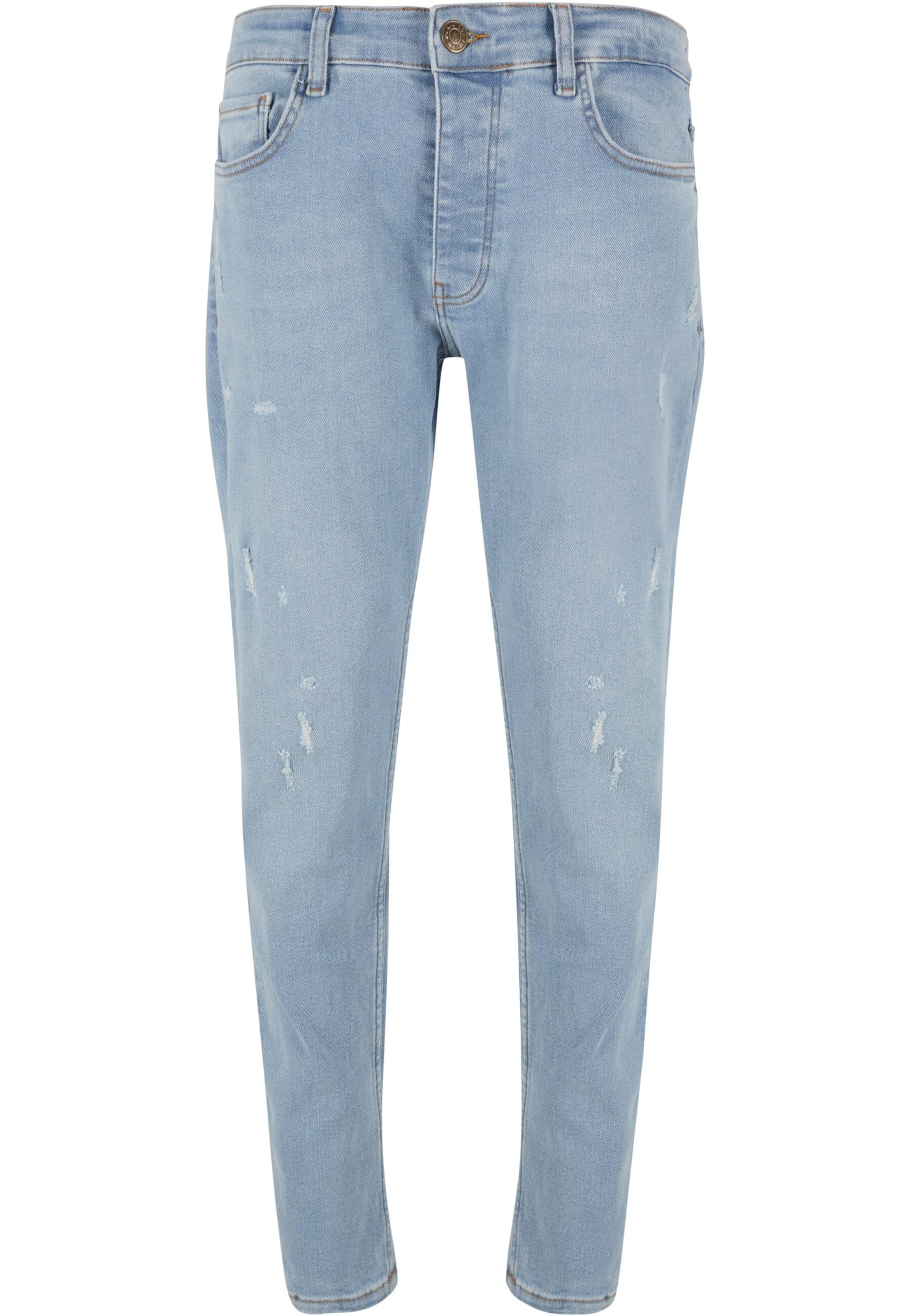 2Y Premium Tapered Jeans in Blau: Vorderseite