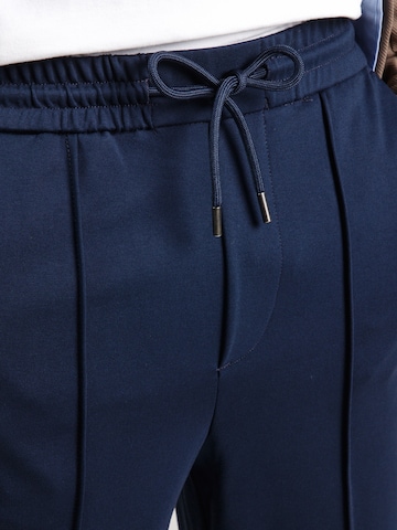 Only & Sons Tapered Bukser med lægfolder 'ONSMARK NOAH' i blå