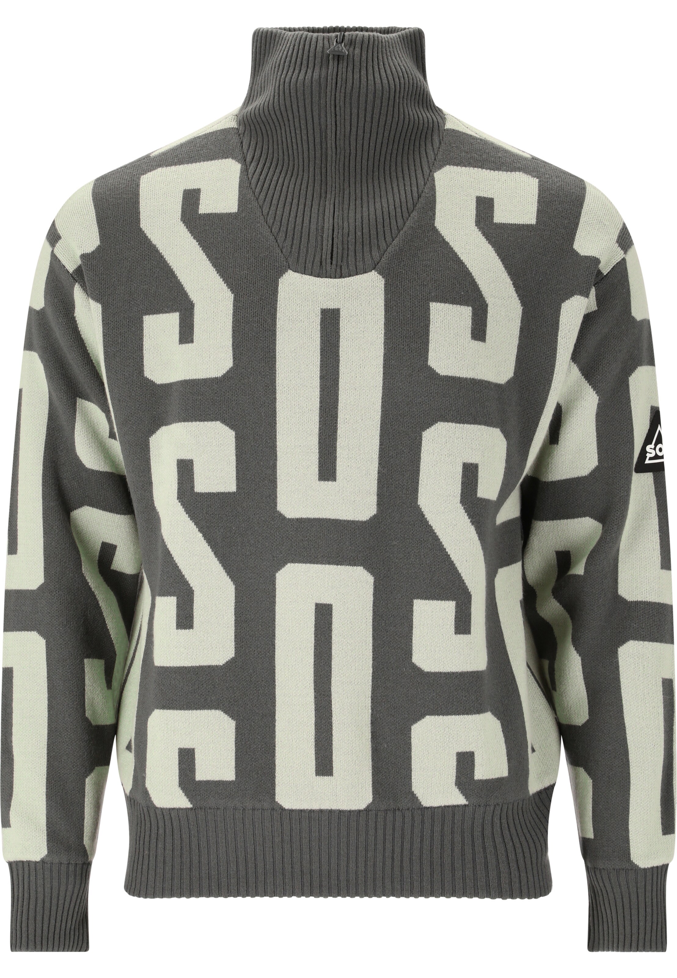 SOS Sports sweater 'Verbier' in Grey: front