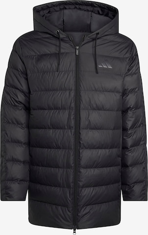 ADIDAS SPORTSWEARSportska jakna 'Ess' - crna boja: prednji dio