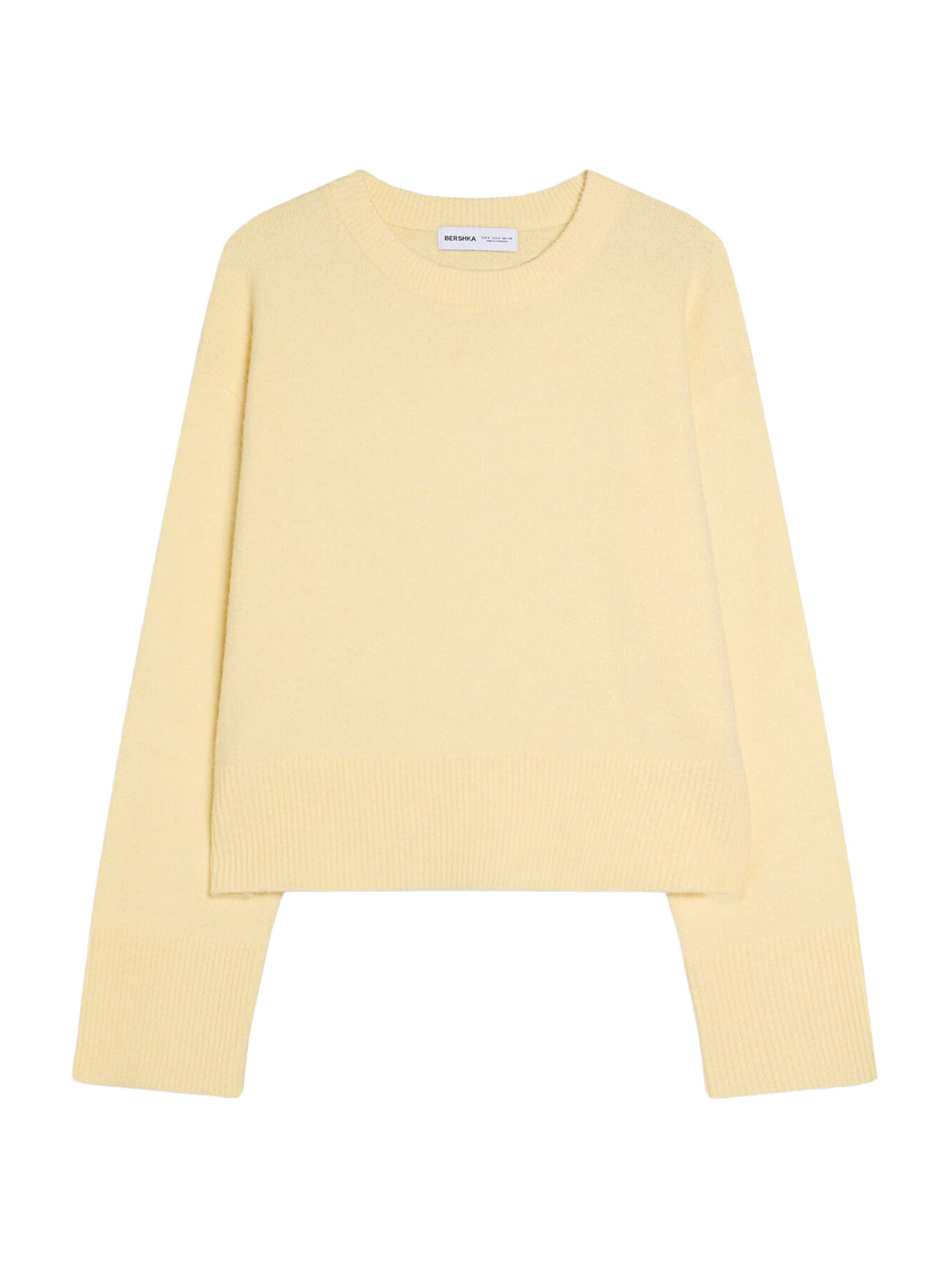 Bershka Пуловер в жълто: отпред