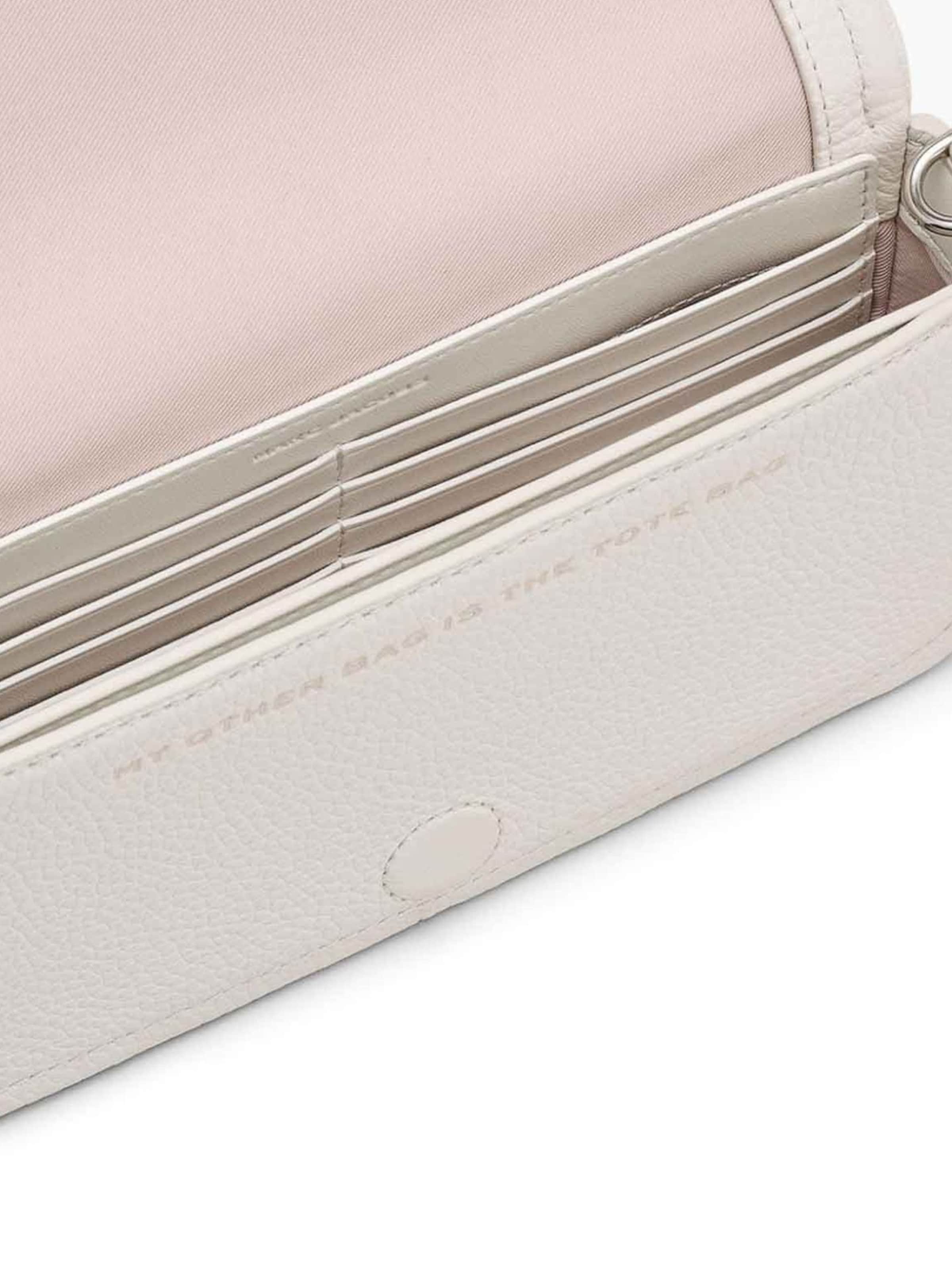 Marc Jacobs Schoudertas 'The Leather Mini Bag Crossbody Bag' in Wit