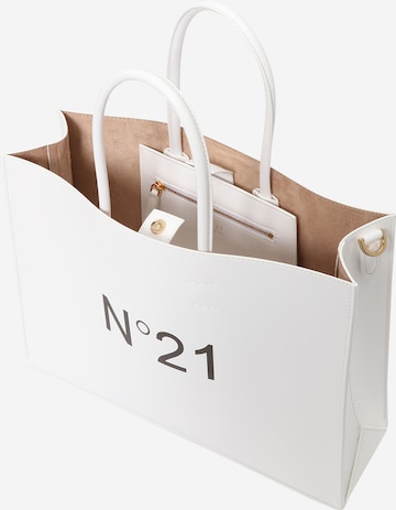 N°21 Μεγάλη τσάντα 'Horizontal' σε λευκό