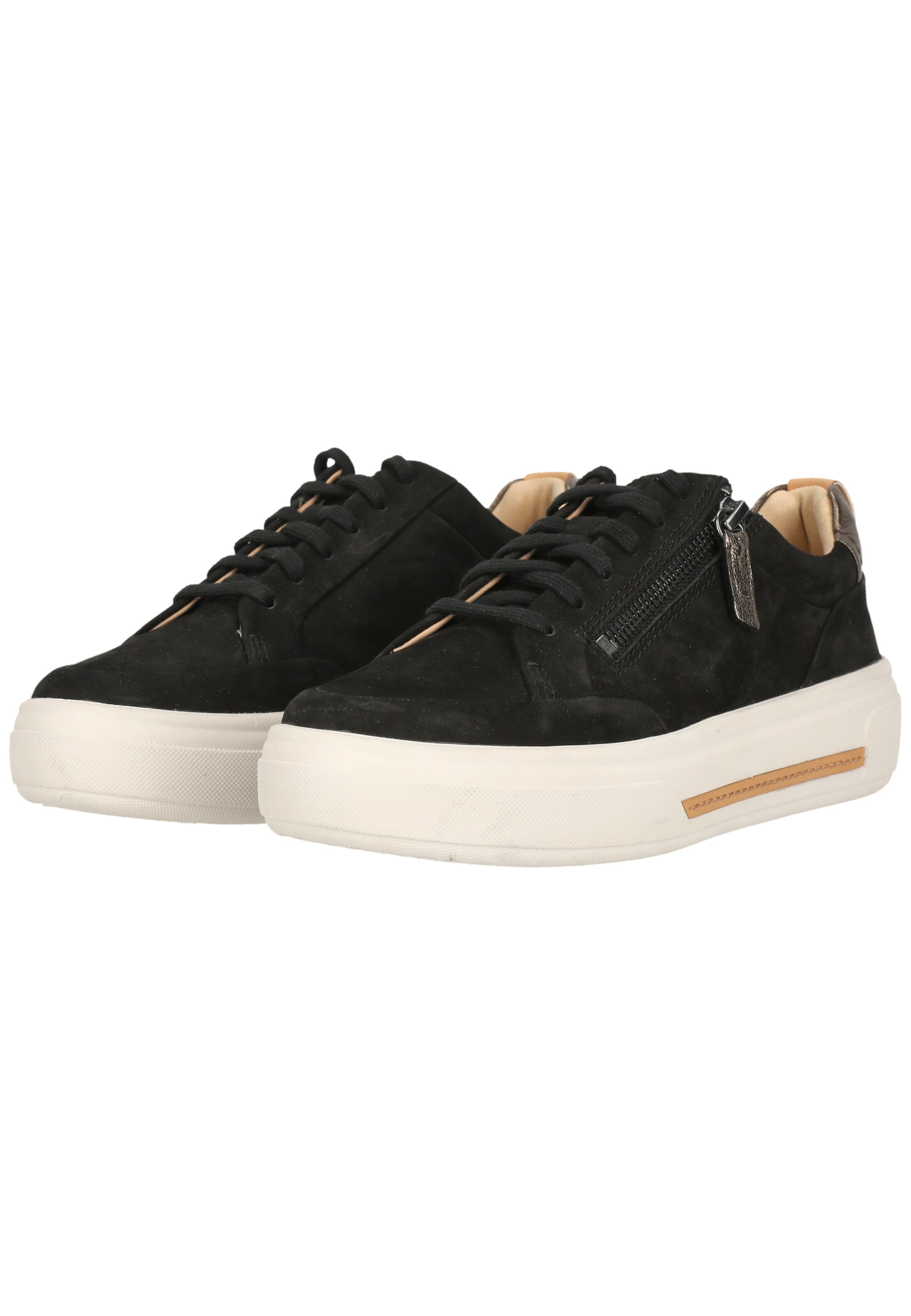 CLARKS Platform trainers 'Hollyhock Zip' in Black