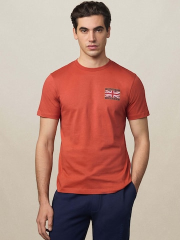 Hackett London T-Shirt 'Heritage' in Orange: Vorderseite