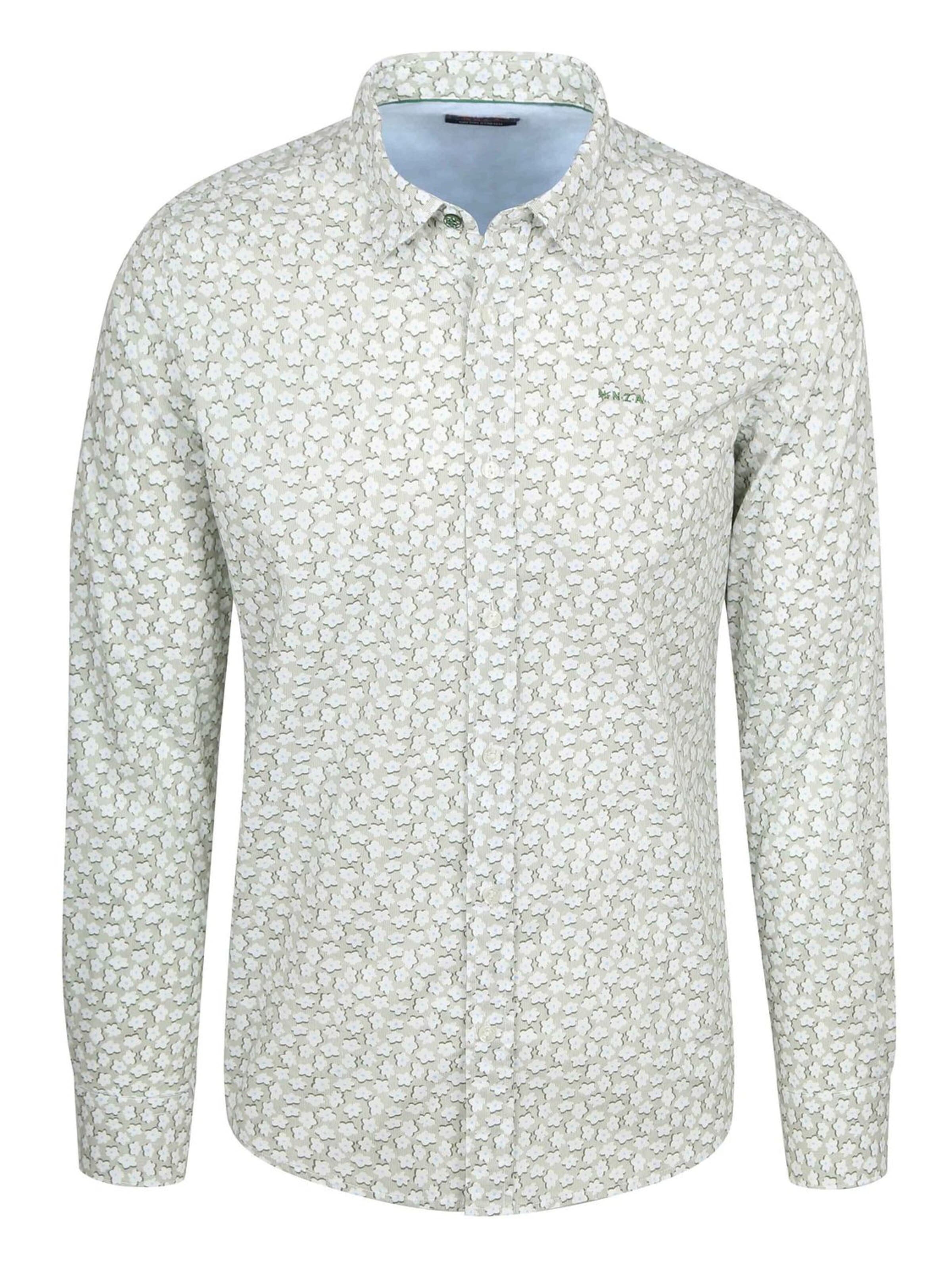 NZA New Zealand Auckland Regular fit Overhemd in Groen: voorkant