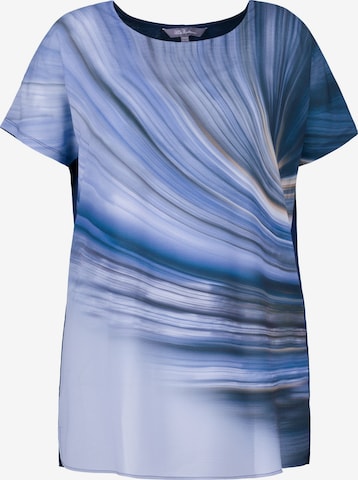 Ulla Popken - Camiseta talla grande en azul: frente