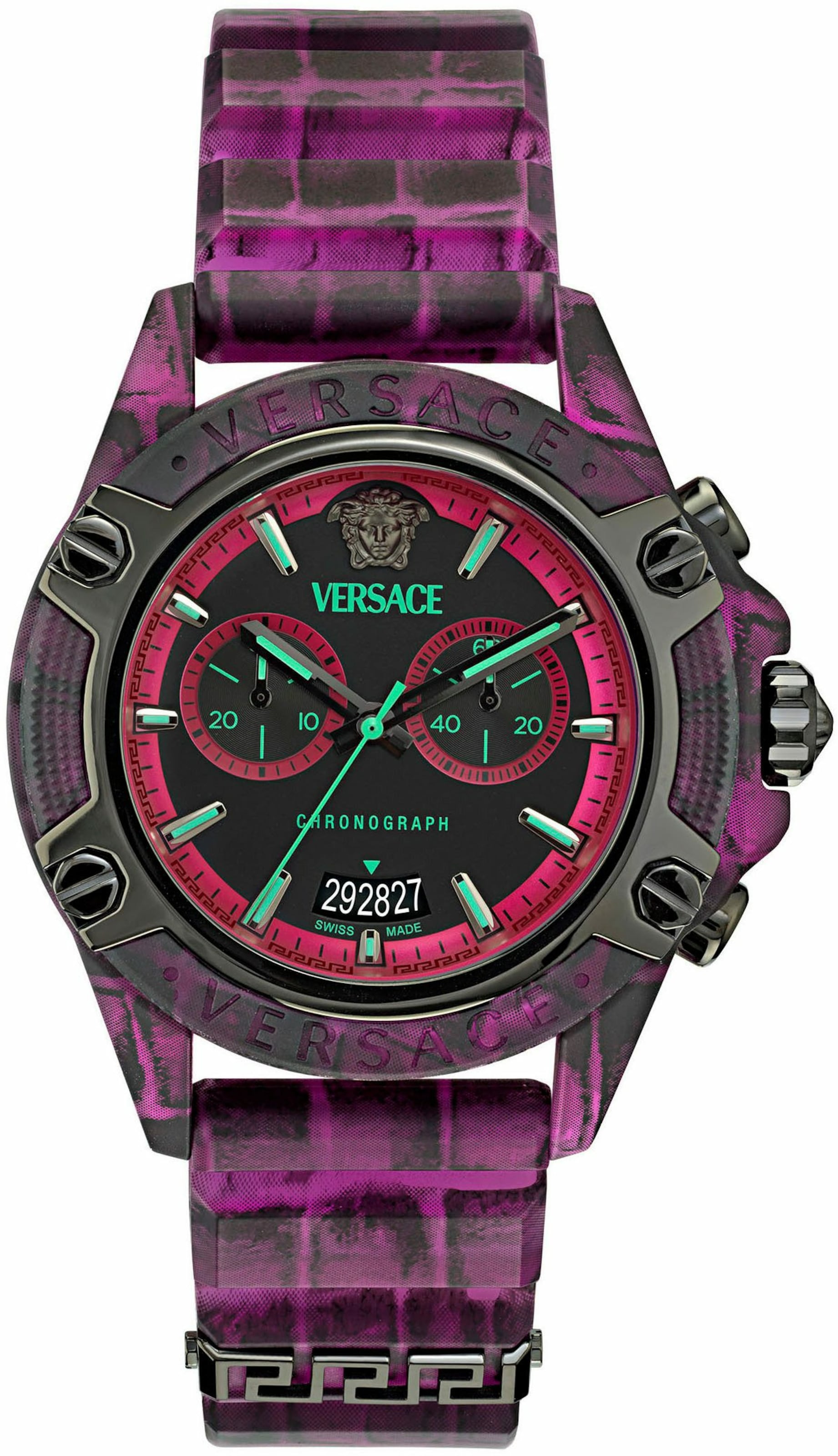 VERSACE Uhr 'Icon Active ' in Lila: Vorderseite