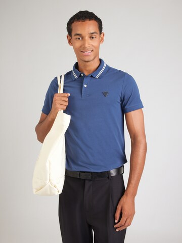 T-Shirt 'NOLAN' GUESS en bleu : devant