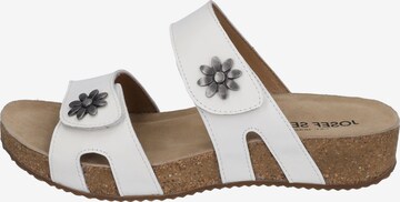 JOSEF SEIBEL Mules 'Tonga' in White: front