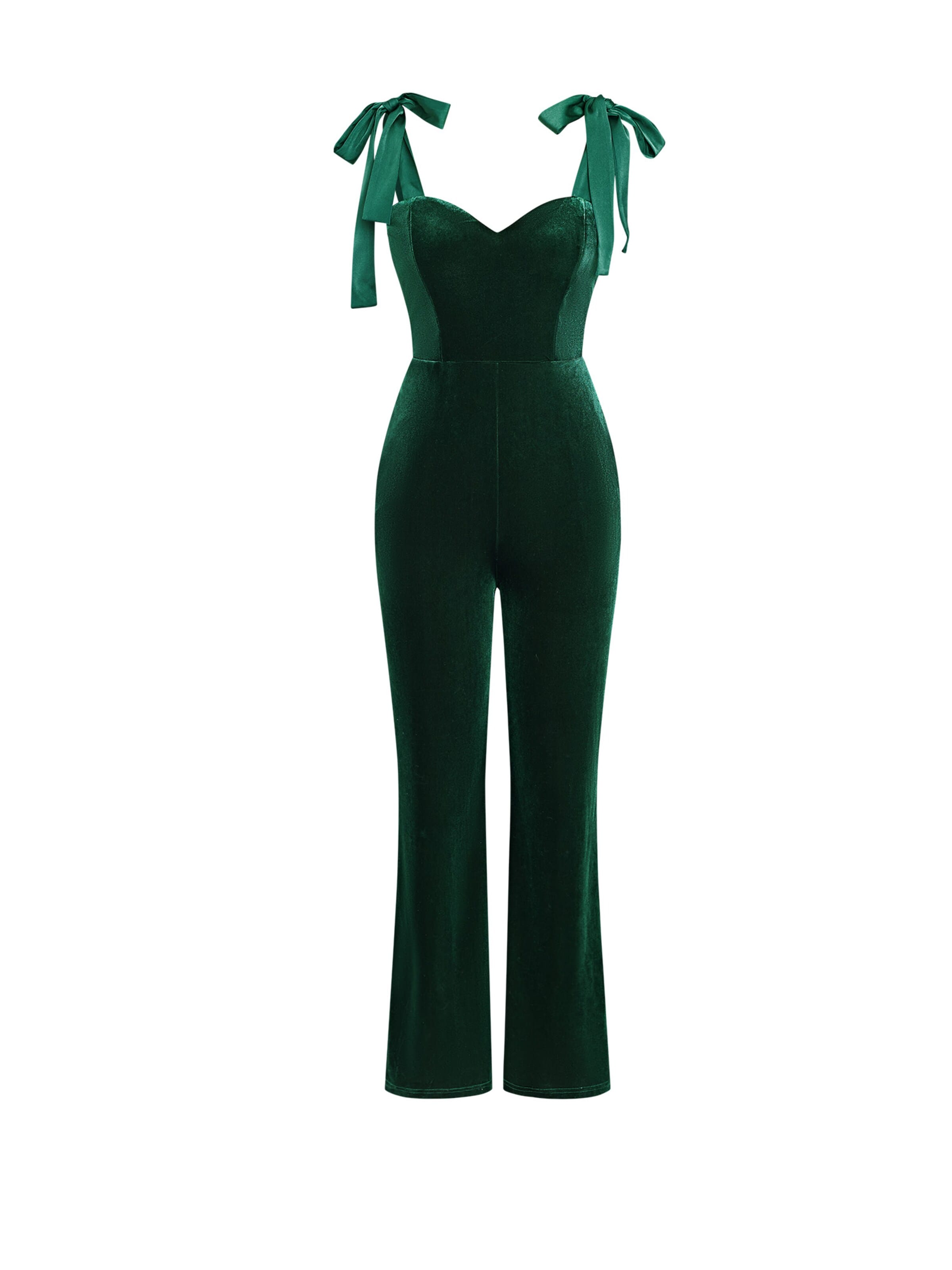 Cupshe Jumpsuit 'Straight Leg' in Green: front
