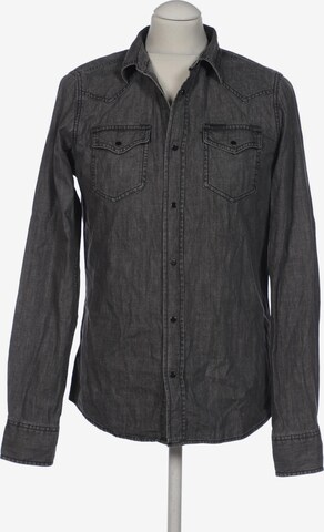 DIESEL Button Up Shirt in M in Grey: front