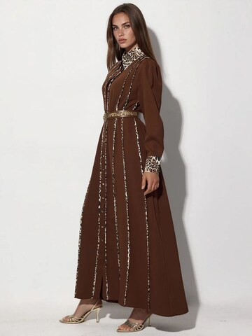 MSN Collection Kleid in Braun