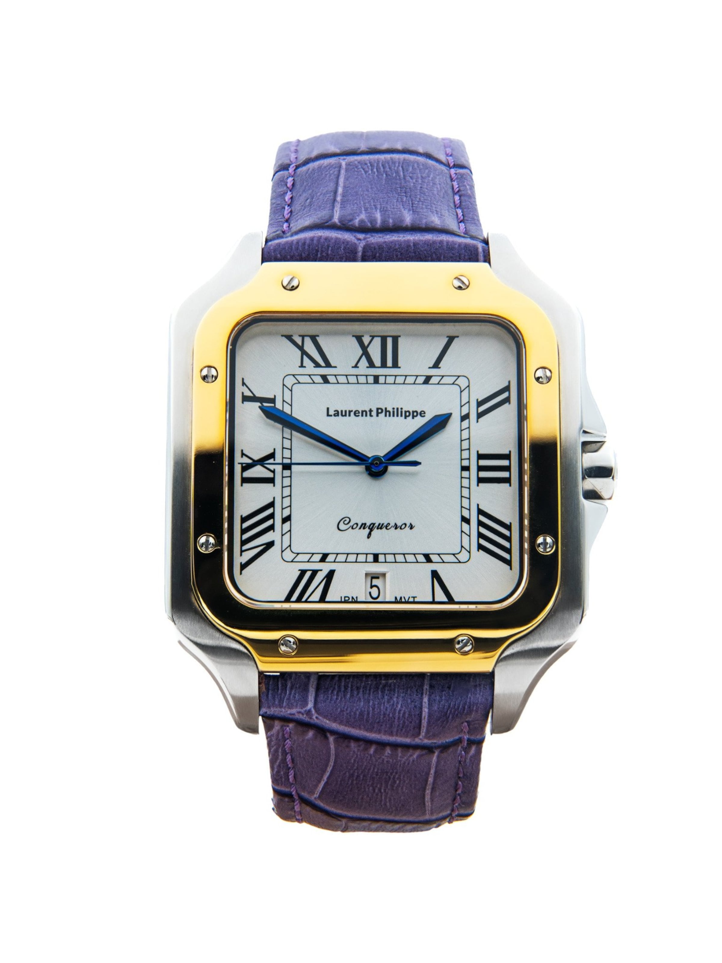 Laurent Philippe Analog Watch in Purple: front