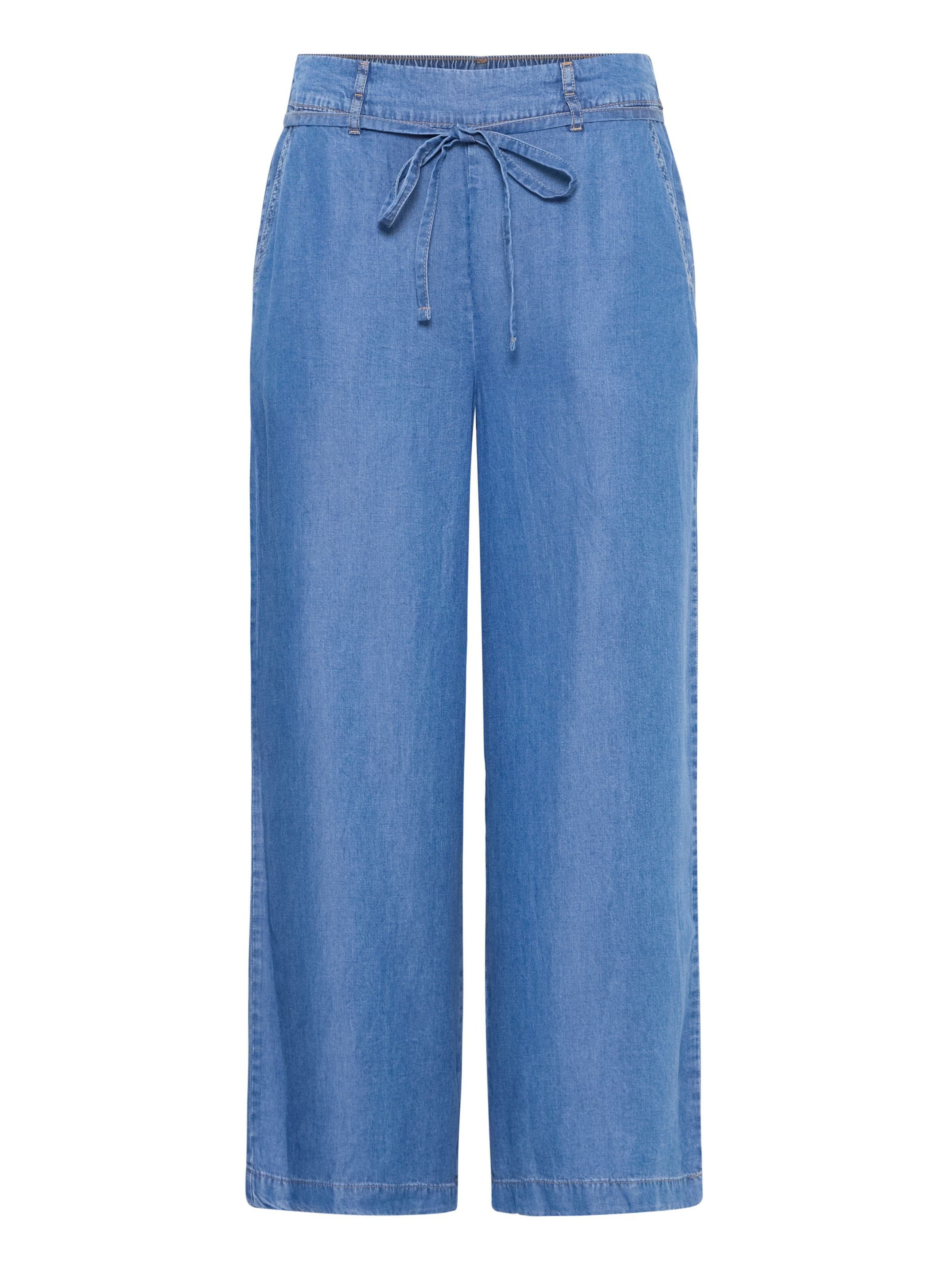 b.young Wide Leg Bukser 'Kosmo' i blå: forside