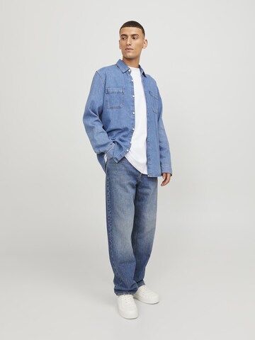 JACK & JONES Loosefit Jeans 'Eddie' in Blauw