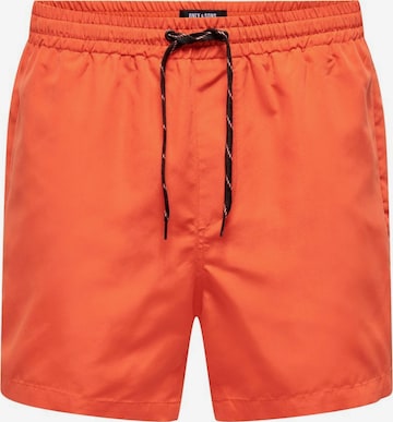 Only & Sons Board Shorts in Red: front