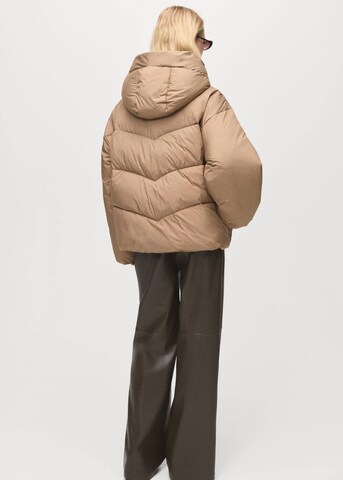 MANGO Wintermantel 'Anorak Oat' in Beige