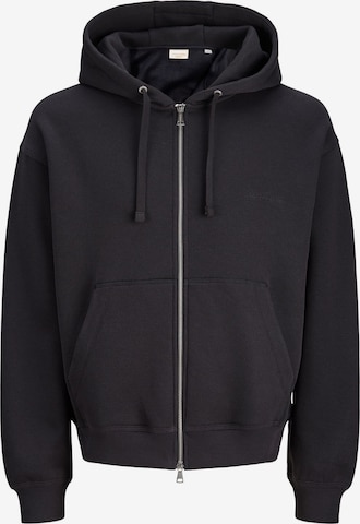 Veste de survêtement JACK & JONES en noir : devant
