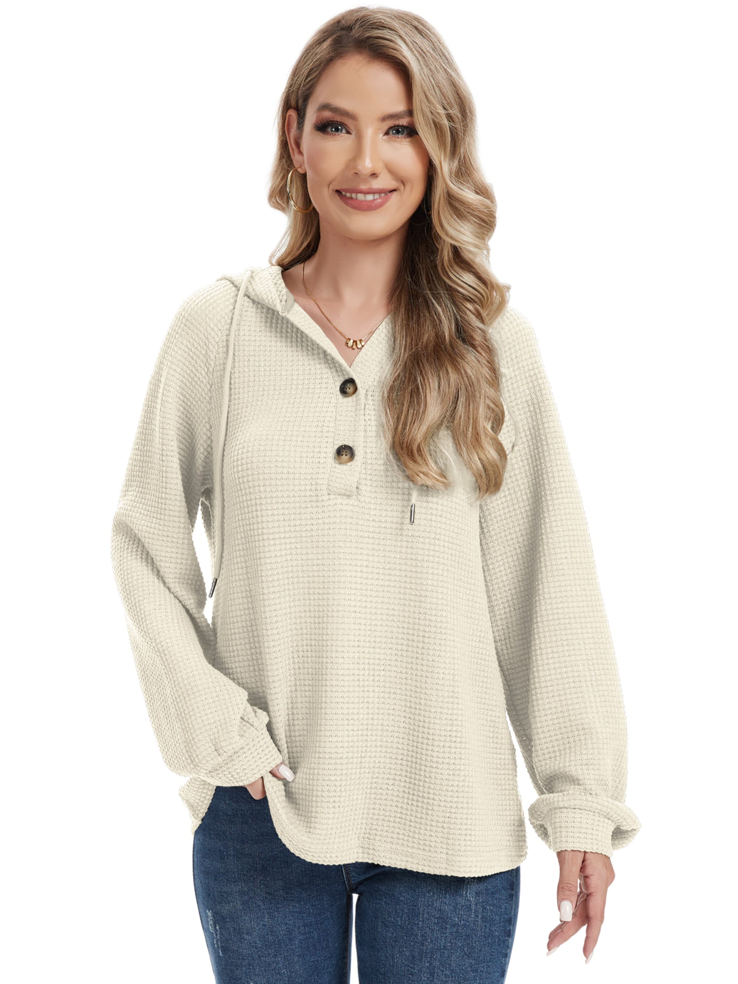 MEETWEE Sweater in Beige: front