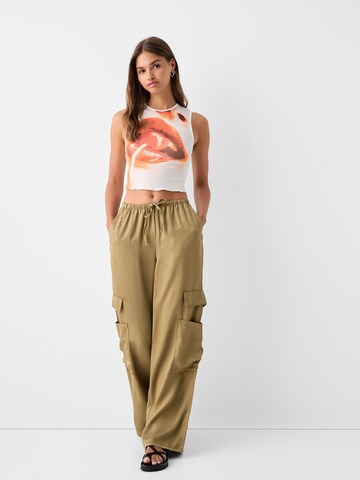 Loosefit Pantaloni cargo di Bershka in verde