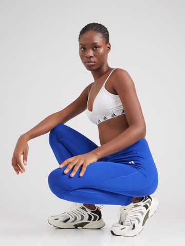 ADIDAS PERFORMANCE Skinny Sports trousers 'OPT ESS' in Blue