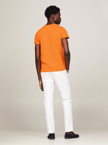 TOMMY HILFIGER Slim fit Μπλουζάκι σε πορτοκαλί