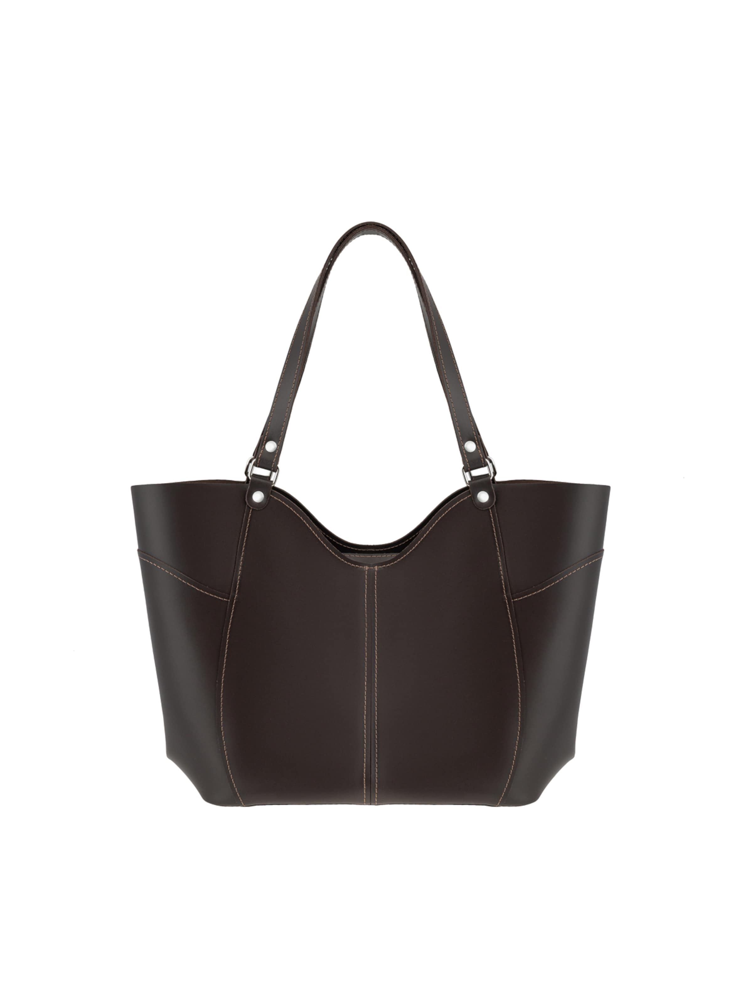 RYŁKO Shopper i brun: forside