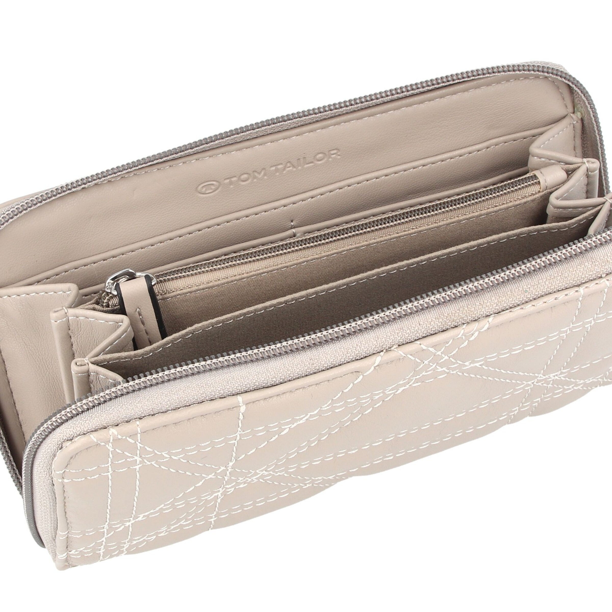 TOM TAILOR Portemonnaie 'Juana' in Grau