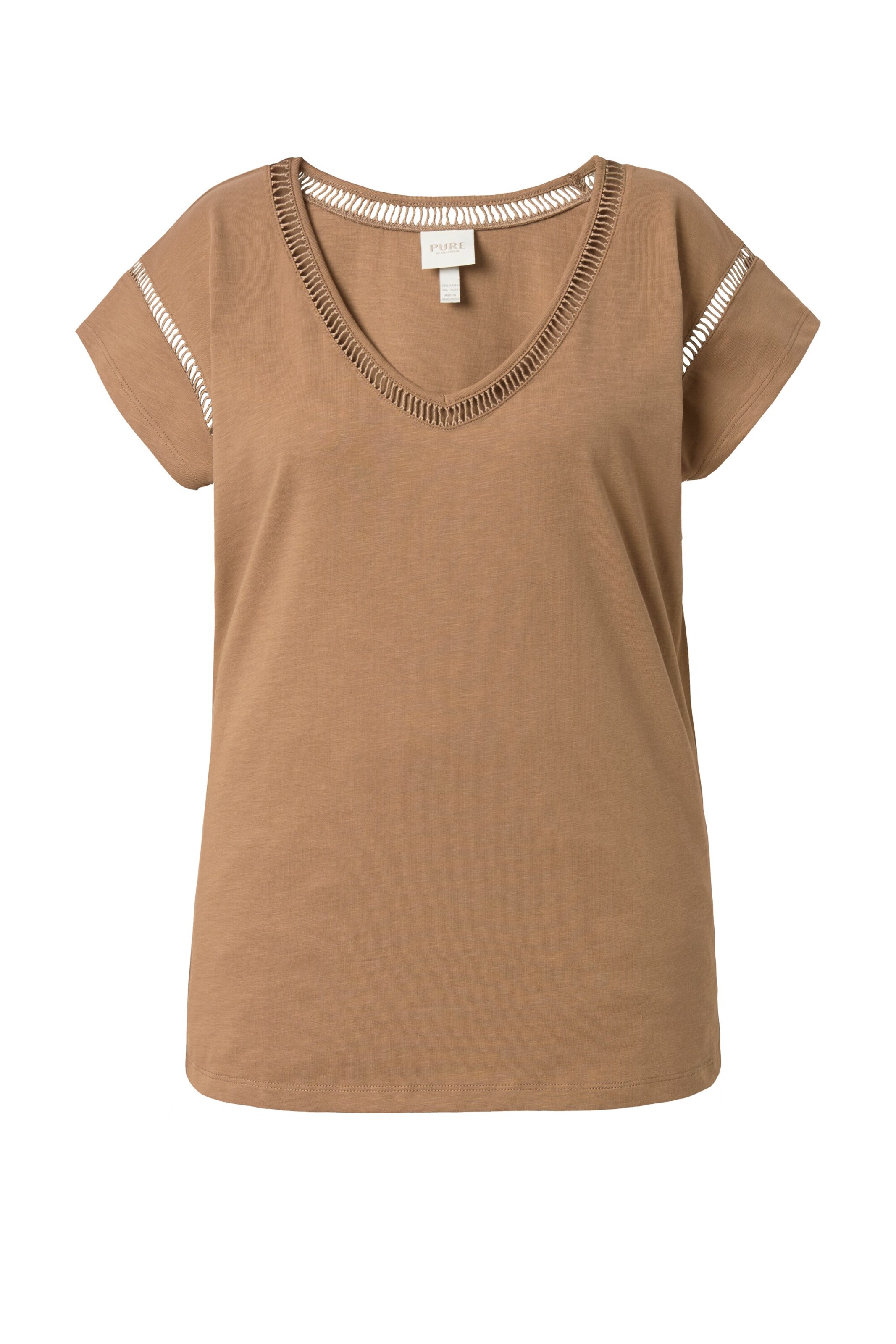 Ulla Popken Shirt in Braun: Vorderseite