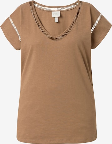 Ulla Popken Shirt in Brown: front